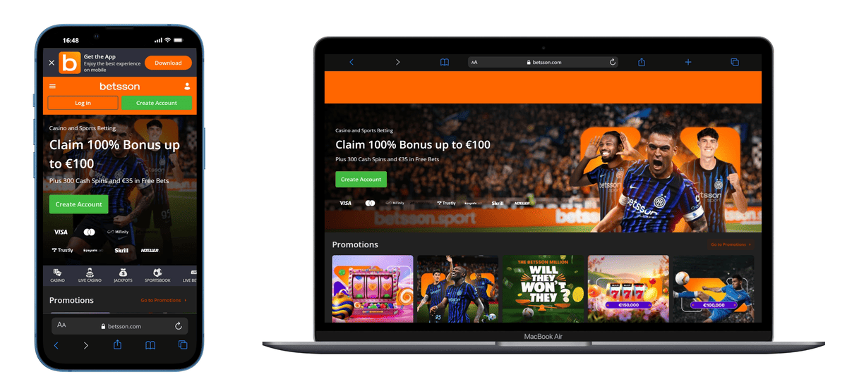Betsson - site de paris sportif fiable en france