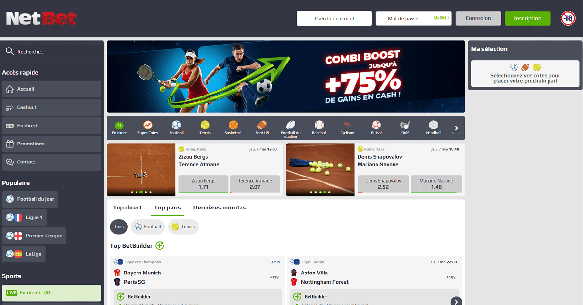 Netbet Choisir le bookmaker